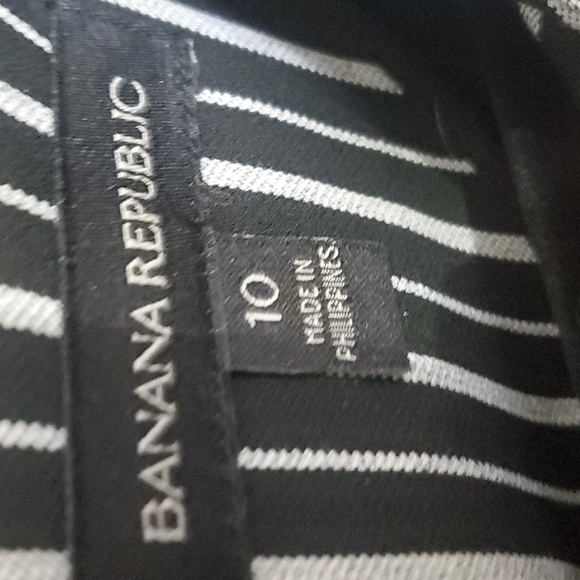 Banana Republic Striped Button Dress Size 10 - Picture 7 of 8